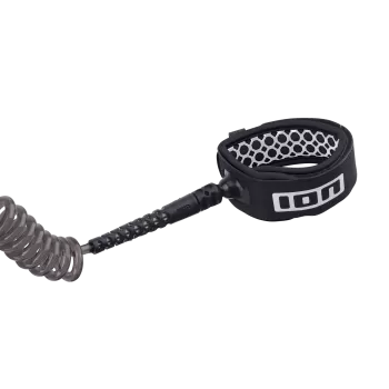 Preview: ION Wingboard Leash Core Coiled Ankle - Black